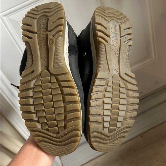 Santana Canada Mio Leather Insulated Waterproof Black Winter Boots Women’s Sz. 8 - Picture 16 of 17